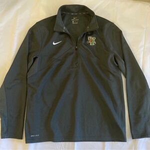 NIKE QUARTER ZIP DRI-FIT, ANTHRACITE  GRAY, UNIVERSITY OF VERMONT PULLOVER   UVM